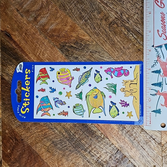 Vintage Mello Smello sticker sheet fish - Picture 2 of 6